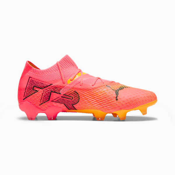 Tacos de fútbol para hombre FUTURE 7 ULTIMATE FG/AG, Sunset Glow-PUMA Black-Sun Stream, extralarge