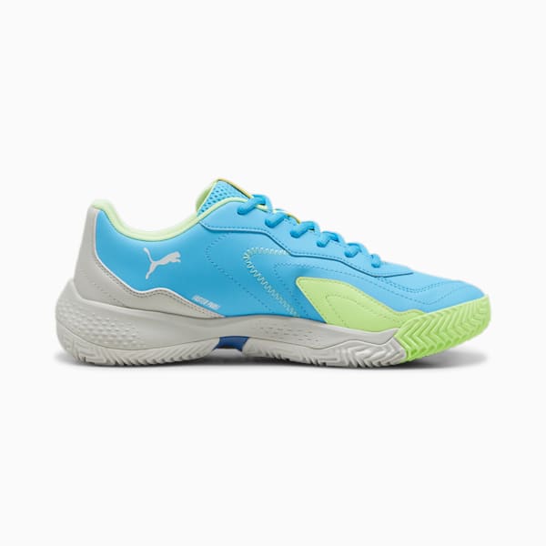 NOVA Smash Unisex Padel Shoes, Luminous Blue-PUMA White-Glacial Gray, extralarge-IND