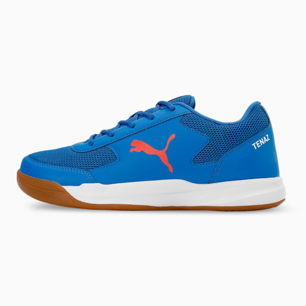 Ad-Court Indoor Sports Shoes, PUMA Team Royal-Cherry Tomato-PUMA White, extralarge-IND