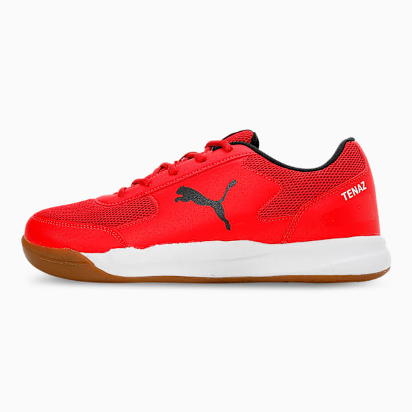 Ad-Court Indoor Sports Shoes, High Risk Red-PUMA Black-PUMA White, extralarge-IND