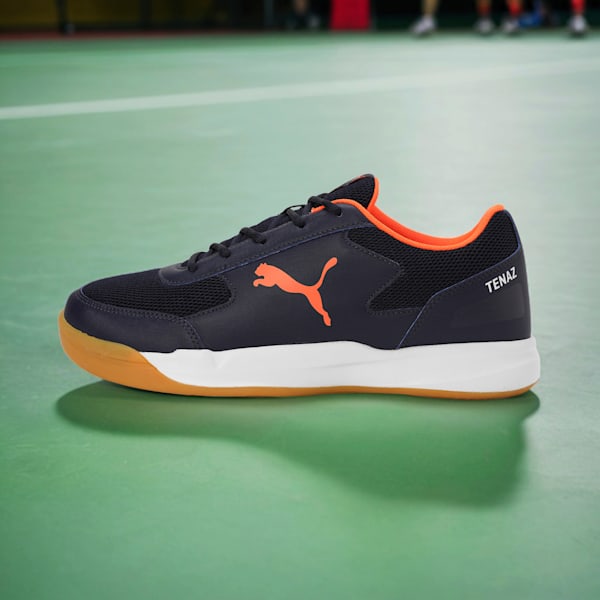 Ad-Court Indoor Sports Shoes, PUMA Navy-PUMA White-Cayenne Pepper, extralarge-IND