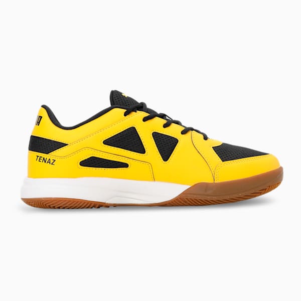 Puma Deuce Men's Indoor Sports Shoes, PUMA Black-Spectra Yellow-PUMA White