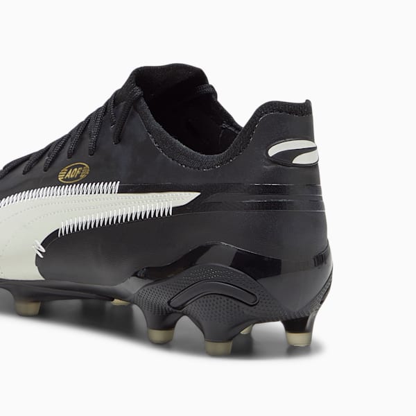 Calzado de fútbol KING ULTIMATE ART OF FOOTBALL FG/AG para hombre, PUMA Black-Alpine Snow-PUMA Gold-PUMA White, extralarge
