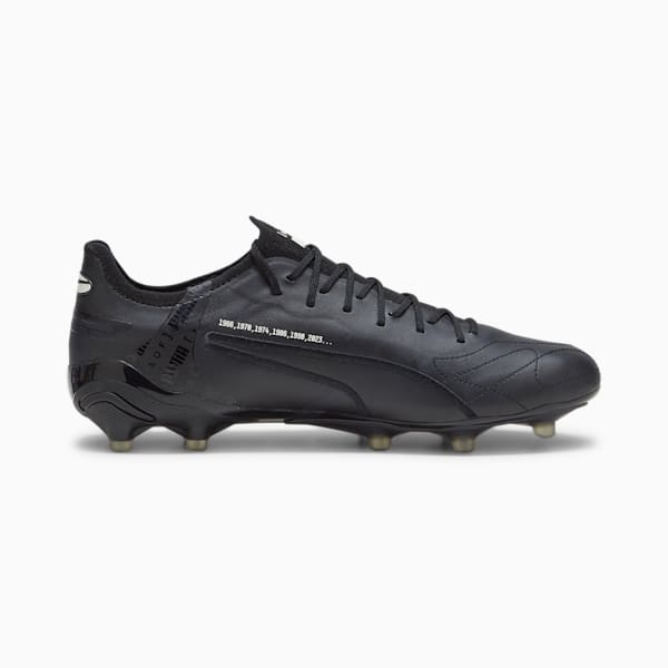 Calzado de fútbol KING ULTIMATE ART OF FOOTBALL FG/AG para hombre, PUMA Black-Alpine Snow-PUMA Gold-PUMA White, extralarge