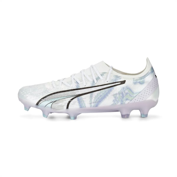 ULTRA ULTIMATE Brilliance FG/AG Football Boots, PUMA White-PUMA Black-Spring Lavender-Minty Burst