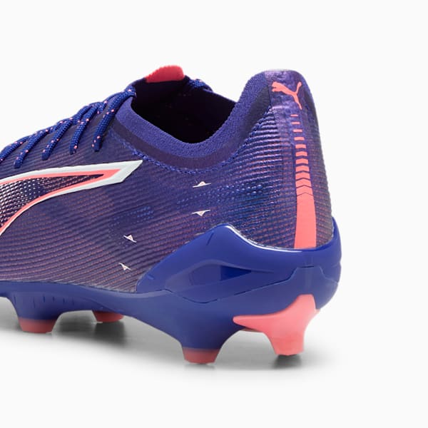 ULTRA 5 ULTIMATE Firm Ground Men's Soccer Cleats, Lapis Lazuli-PUMA White-Sunset Glow, extralarge