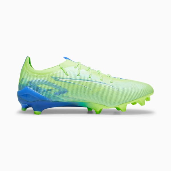 ULTRA 5 ULTIMATE Firm Ground Men's Soccer Cleats, Fizzy Apple-PUMA White-Bluemazing, extralarge