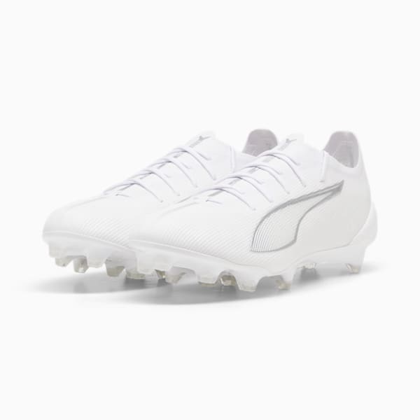 Tacos de futbol ULTRA 5 ULTIMATE FG, PUMA White-PUMA White, extralarge