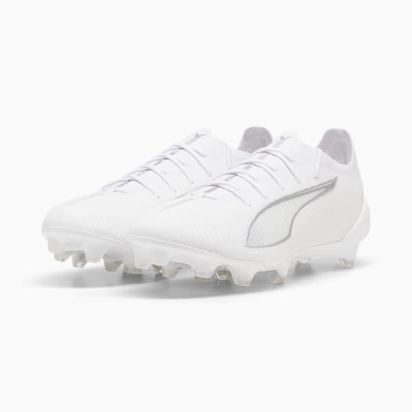 ULTRA 5 ULTIMATE Firm Ground Men's Soccer Cleats, PUMA White-PUMA White, extralarge