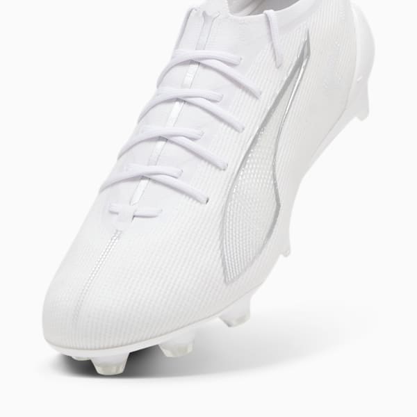 ULTRA 5 ULTIMATE Firm Ground Men's Soccer Cleats, PUMA White-PUMA White, extralarge