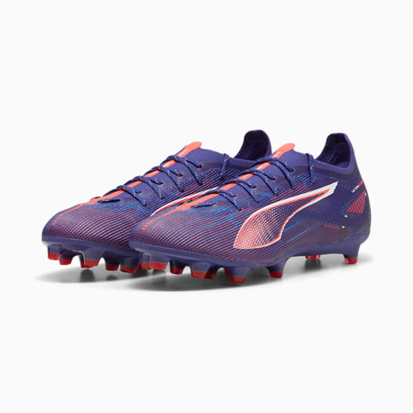 Tacos de fútbol ULTRA 5 PRO FG/AG, Lapis Lazuli-PUMA White-Sunset Glow, extralarge