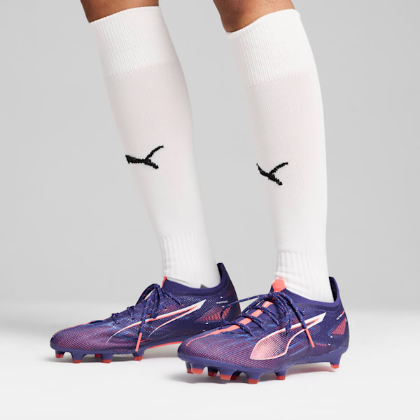 Tacos de fútbol ULTRA 5 PRO FG/AG, Lapis Lazuli-PUMA White-Sunset Glow, extralarge