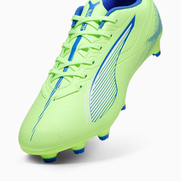 ULTRA 5 PLAY Firm Ground/Artificial Ground Men's Soccer Cleats, Fizzy Apple-PUMA White-Bluemazing, extralarge