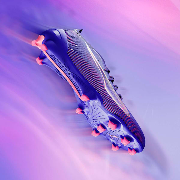 Tacos de fútbol ULTRA 5 ULTIMATE FG para mujer, Lapis Lazuli-PUMA White-Sunset Glow, extralarge