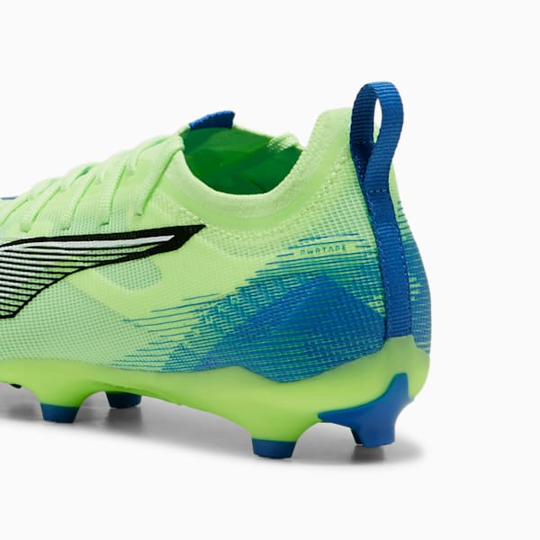 ULTRA 5 PRO Firm Ground/Artificial Ground Big Kids' Soccer Cleats, Fizzy Apple-PUMA White-Bluemazing, extralarge