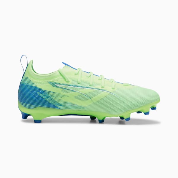 ULTRA 5 PRO Firm Ground/Artificial Ground Big Kids' Soccer Cleats, Fizzy Apple-PUMA White-Bluemazing, extralarge