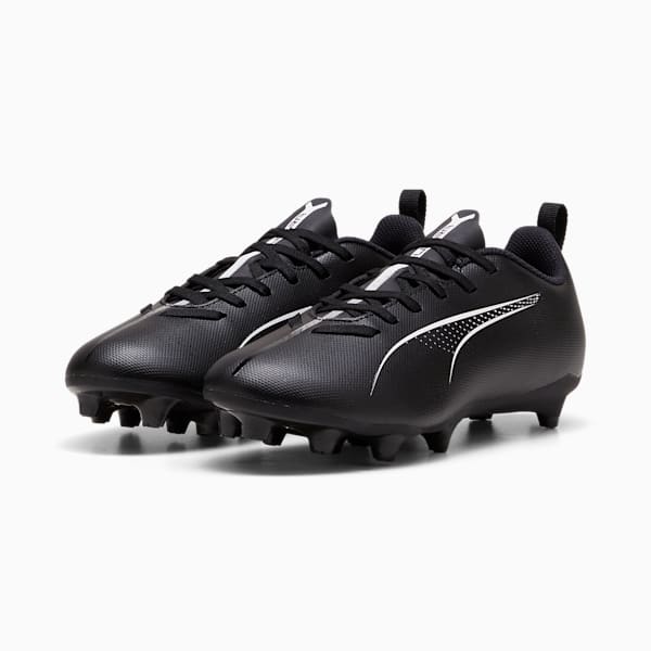 Tacos de fútbol ULTRA 5 PLAY FG/AG juvenil, PUMA Black-PUMA White, extralarge
