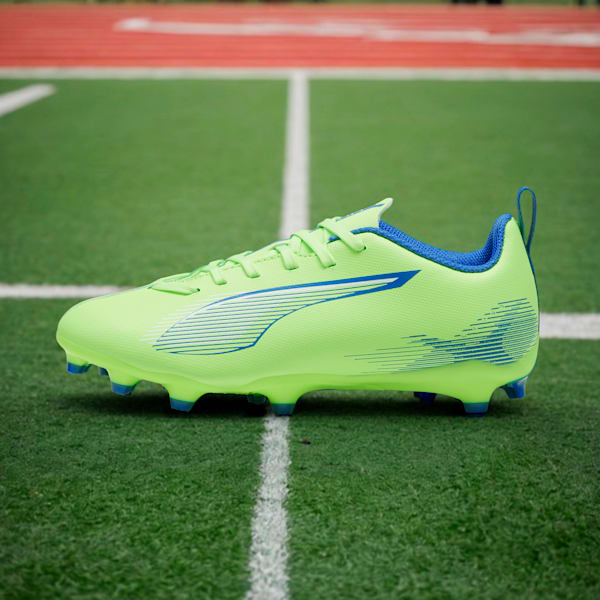 ULTRA 5 PLAY FG/AG Youth Football Boots, Fizzy Apple-PUMA White-Bluemazing, extralarge-IND