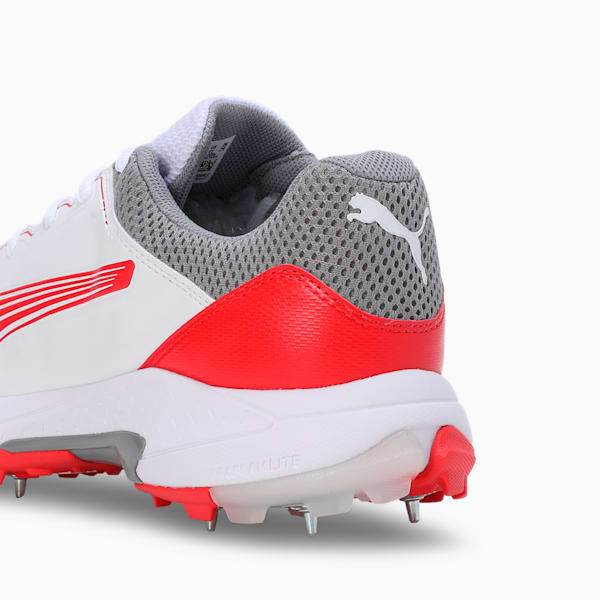 Spike 24.1 Lightweight Cricket Shoes, PUMA White-PUMA Red-Stormy Slate, extralarge-IND