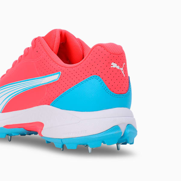 Spike 24.2 Ultralight Cricket Shoes, Fire Orchid-PUMA White-Luminous Blue, extralarge-IND
