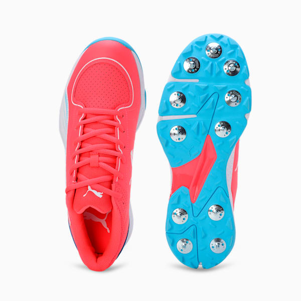 Spike 24.2 Ultralight Cricket Shoes, Fire Orchid-PUMA White-Luminous Blue, extralarge-IND