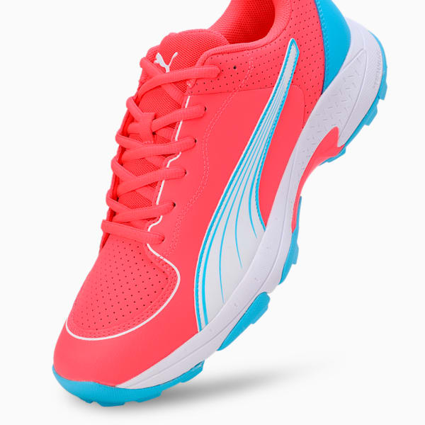 Spike 24.2 Ultralight Cricket Shoes, Fire Orchid-PUMA White-Luminous Blue, extralarge-IND