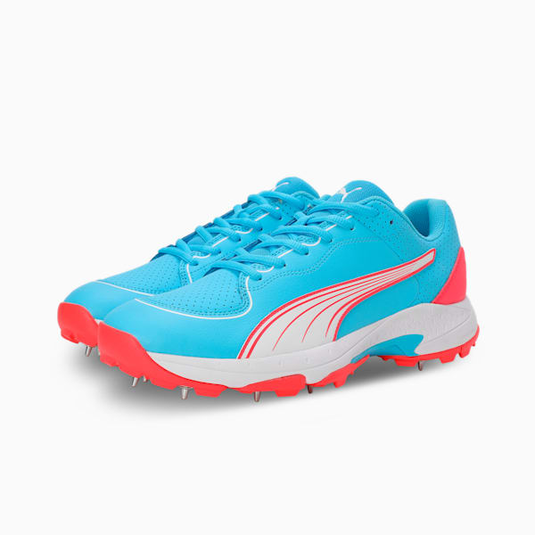 Spike 24.2 Ultralight Cricket Shoes, Luminous Blue-PUMA White-Fire Orchid, extralarge-IND