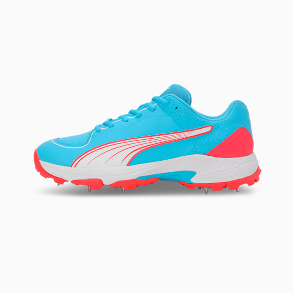 Spike 24.2 Ultralight Cricket Shoes, Luminous Blue-PUMA White-Fire Orchid, extralarge-IND