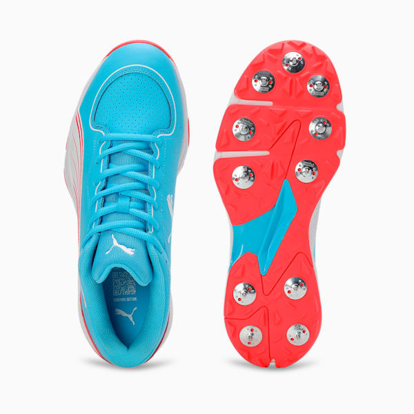 Spike 24.2 Ultralight Cricket Shoes, Luminous Blue-PUMA White-Fire Orchid, extralarge-IND