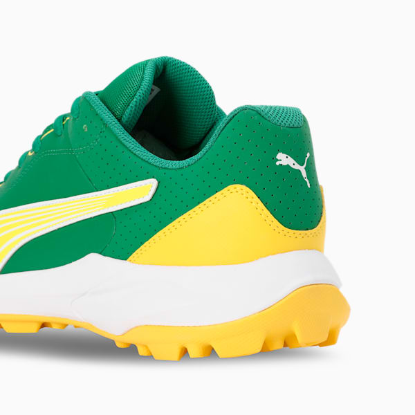 24 FH Rubber Cricket Shoes, Archive Green-Pelé Yellow-PUMA White, extralarge-IND