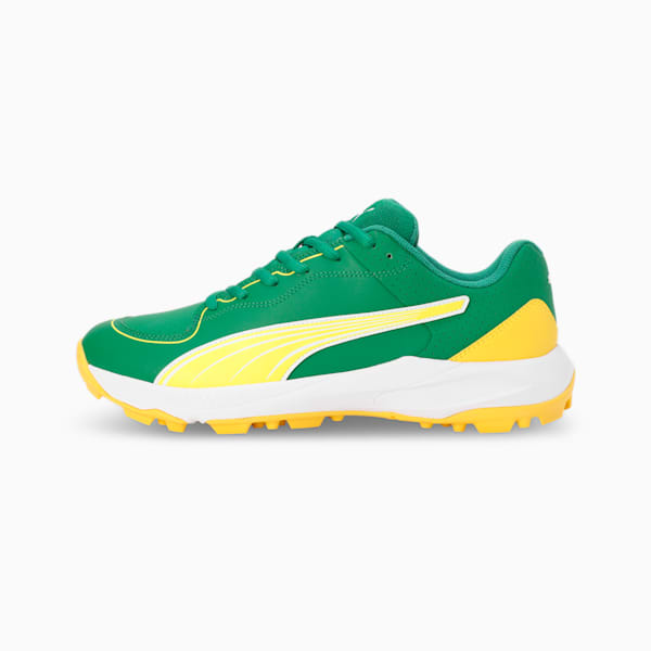 24 FH Rubber Cricket Shoes, Archive Green-Pelé Yellow-PUMA White, extralarge-IND