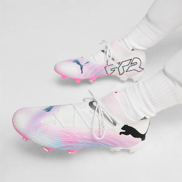FUTURE 7 ULTIMATE FG/AG Women's Football Boots, PUMA White-PUMA Black-Poison Pink, extralarge-AUS