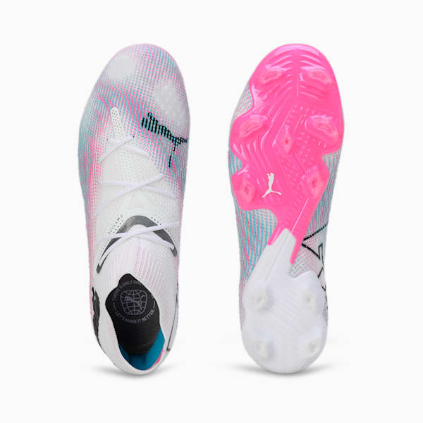 FUTURE 7 ULTIMATE FG/AG Women's Football Boots, PUMA White-PUMA Black-Poison Pink, extralarge-IND