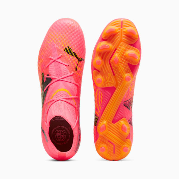 Tacos de fútbol para hombre FUTURE 7 PRO FG/AG, Sunset Glow-PUMA Black-Sun Stream, extralarge