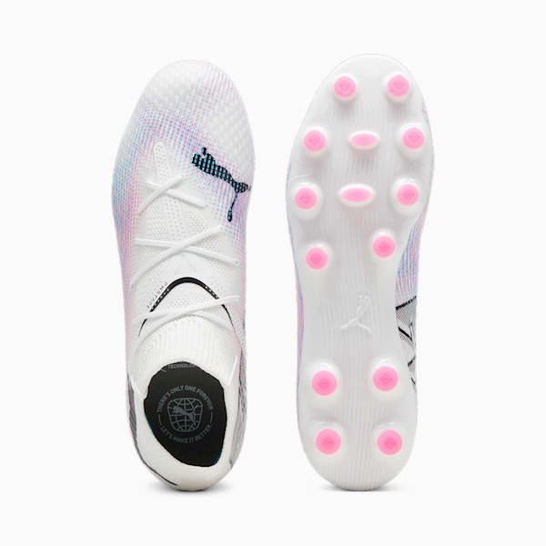 メンズ フューチャー 7 プロ HG/AG サッカースパイク, PUMA White-PUMA Black-Poison Pink, extralarge-JPN