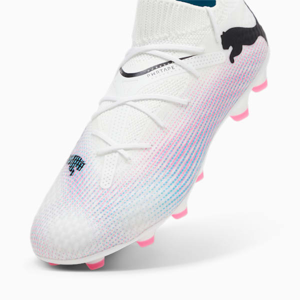 メンズ フューチャー 7 プロ HG/AG サッカースパイク, PUMA White-PUMA Black-Poison Pink, extralarge-JPN