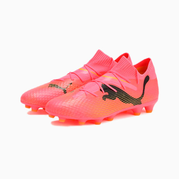 メンズ フューチャー 7 プロ HG/AG サッカースパイク, Sunset Glow-PUMA Black-Sun Stream, extralarge-JPN