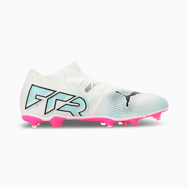 FUTURE 7 MATCH FG/AG Men's Football Boots, PUMA White-PUMA Black-Poison Pink, extralarge-IND