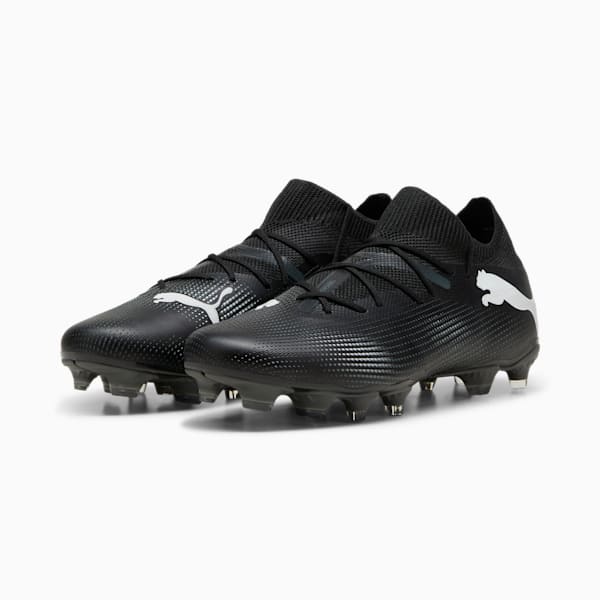 FUTURE 7 MATCH Firm Ground/Artificial Ground Men's Soccer Cleats, PUMA Black-PUMA White, extralarge