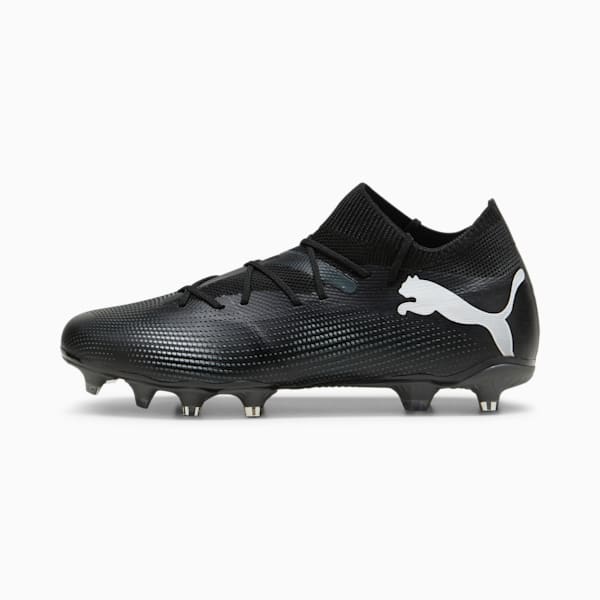 FUTURE 7 MATCH Firm Ground/Artificial Ground Men's Soccer Cleats, PUMA Black-PUMA White, extralarge