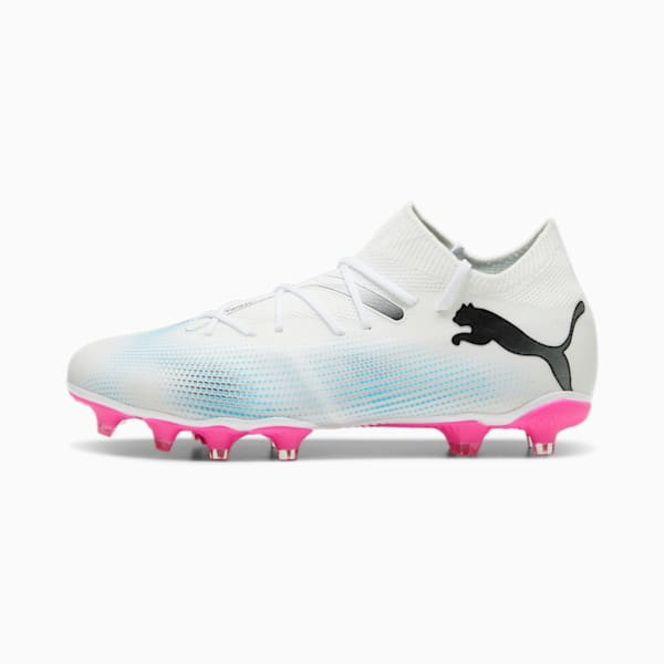 FUTURE 7 MATCH FG/AG Women's Football Boots, PUMA White-PUMA Black-Poison Pink, extralarge-AUS