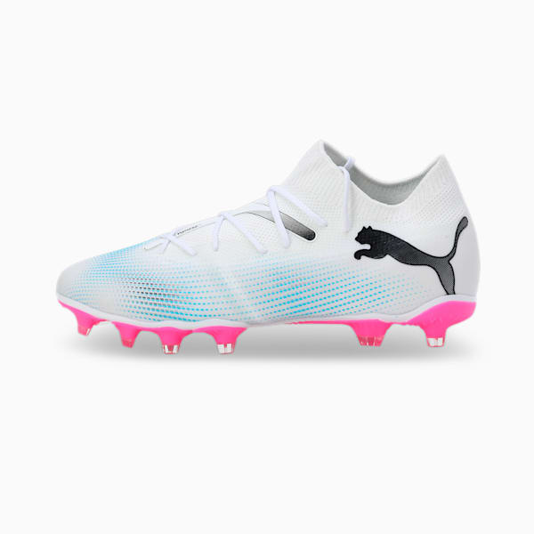 FUTURE 7 MATCH FG/AG Women's Football Boots, PUMA White-PUMA Black-Poison Pink, extralarge-IND