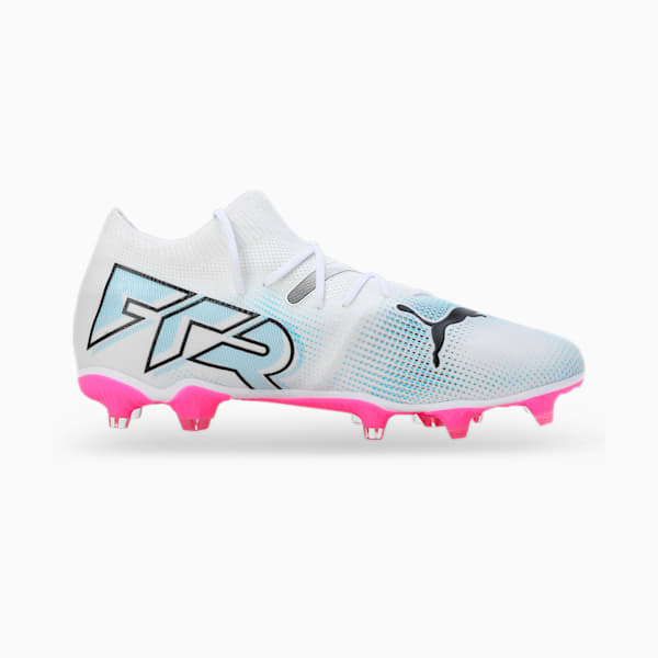 FUTURE 7 MATCH FG/AG Women's Football Boots, PUMA White-PUMA Black-Poison Pink, extralarge-IND