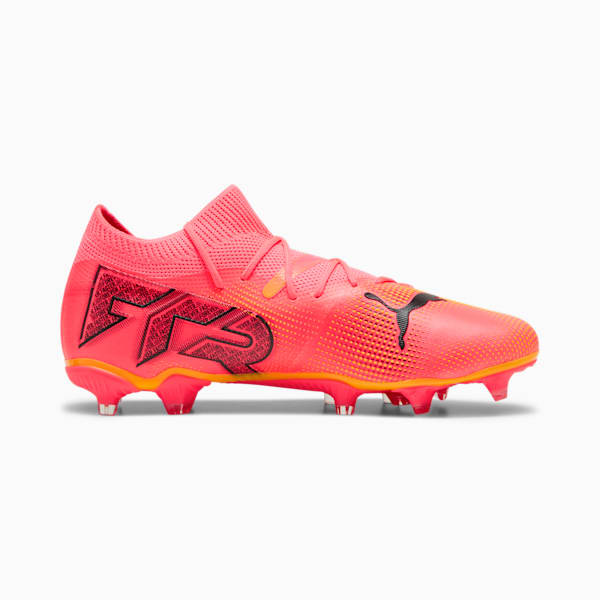 Tacos de fútbol para mujer FUTURE 7 MATCH FG/AG, Sunset Glow-PUMA Black-Sun Stream, extralarge