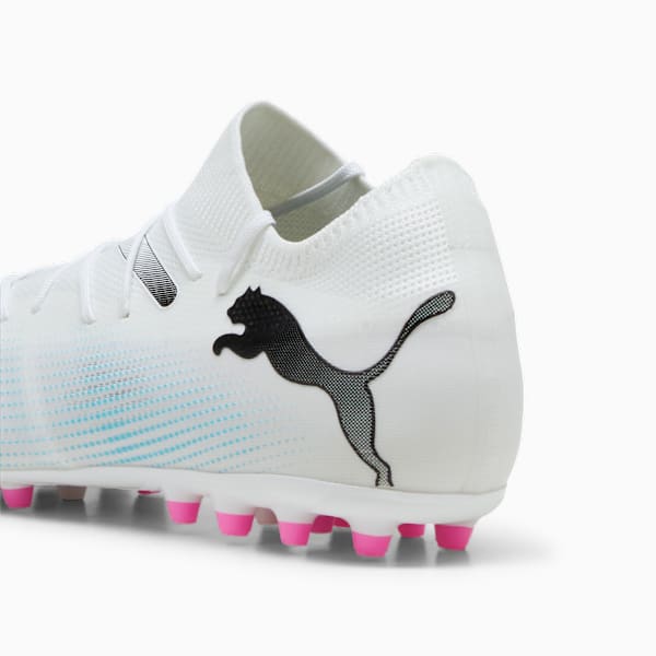 FUTURE 7 MATCH MG Football Boots, PUMA White-PUMA Black-Poison Pink, extralarge-GBR