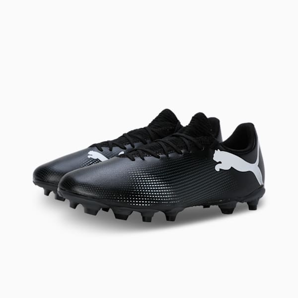 FUTURE 7 PLAY FG/AG Men's Football Boots, PUMA Black-PUMA White, extralarge-IND