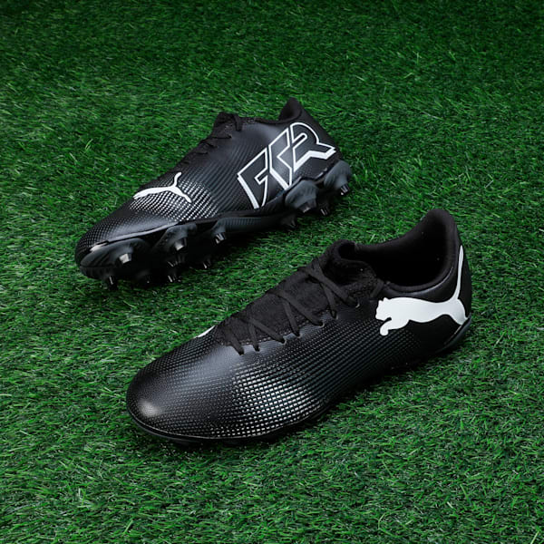 FUTURE 7 PLAY FG/AG Men's Football Boots, PUMA Black-PUMA White, extralarge-IND