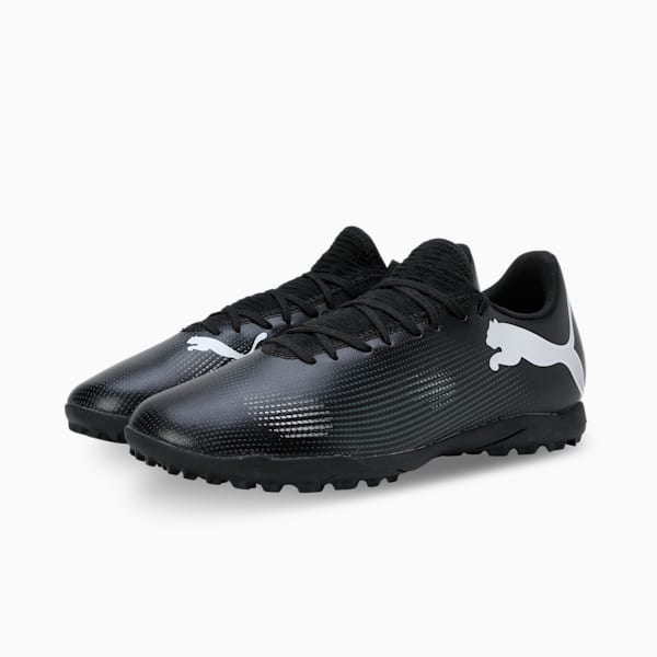 FUTURE 7 PLAY TT Men's Football Boots, PUMA Black-PUMA White, extralarge-IND