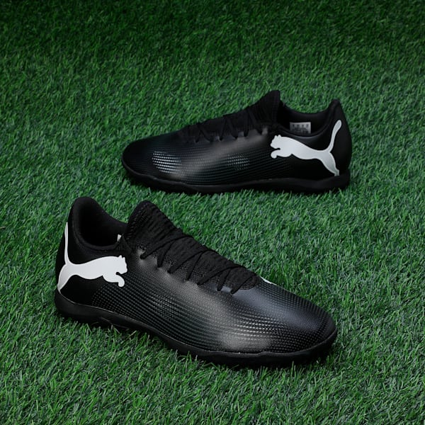 FUTURE 7 PLAY TT Men's Football Boots, PUMA Black-PUMA White, extralarge-IND