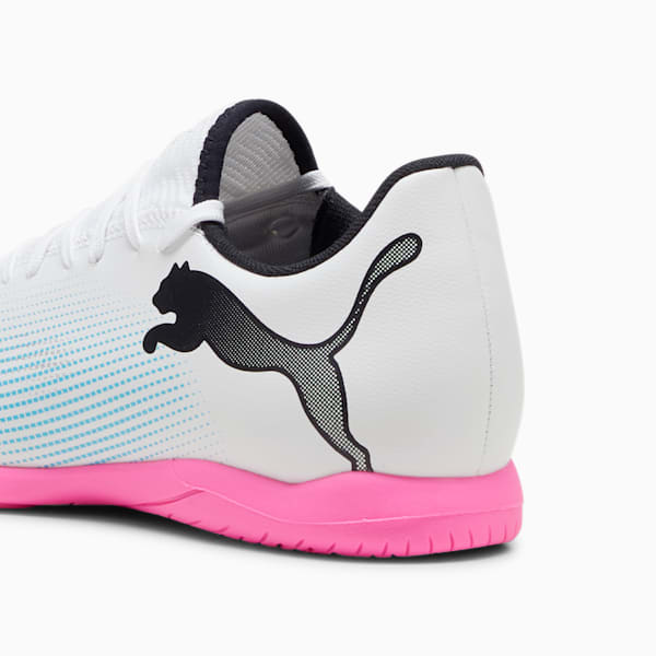 Chaussures de futsal FUTURE 7 PLAY, PUMA White-PUMA Black-Poison Pink, extralarge